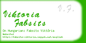 viktoria fabsits business card